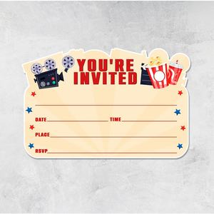 Movie <strong>Party</strong> <strong>Invitations</strong> with Envelopes-Set of 20 Boy <strong>Girl</strong> Birthday <strong>Party</strong> Movie <strong>Invitations</strong> Cards Double-Sided - Product Image 4