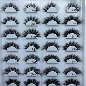 F137 vente en gros de cils en fibre végétale, bande de base de cils végétaliens, faux cils en vison, cils en vison, vendeur - Product Image 1