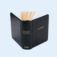 Bible personnalisée en cuir PU, impression de livre de la Bible après Micah