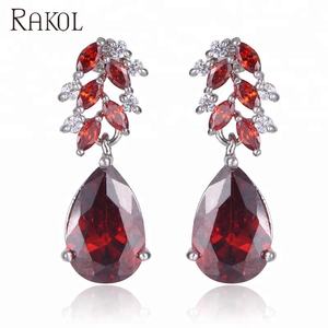 ต่างหูคริสตัลสำหรับเจ้าสาวทำจากเพทายสำหรับงานแต่งงาน EP048จากพลอยเทียมราคาถูก - Product Image 6