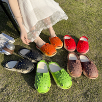 C & Y – pantoufles de marche pour femmes, nouveau Design mignon grenouille, chaussures d'été pour la maison, salle de bain, cool PVC, pantoufles parent-enfant