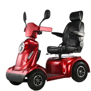 Scooter Eléctrico Plegable de 15 km/h, Rojo, de Aleación de Aluminio, para Personas Mayores y con Discapacidad - Product Image 4