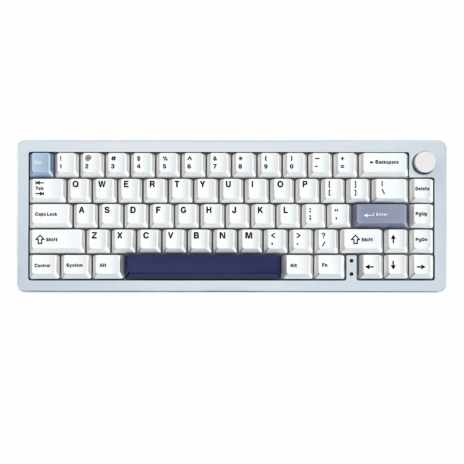 YUNZII AL66 Knob CNC Keyboard - Customizable, Wireless, and Durable