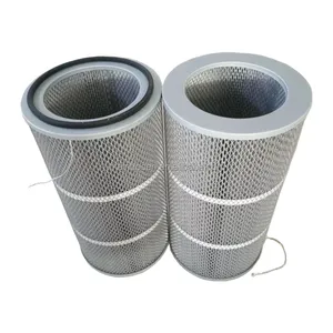 Polyester geplooide puls-jet back PTFE membraan luchtcassette filter water&olie herbruikbaar polyester antistatisch filterpatroon - Product Image 1