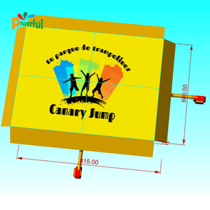 เชิงพาณิชย์แทรมโพลีนพาร์คพองแสดงความสามารถกระโดดลงจอดโฟม<span class=keywords><strong>หลุม</strong></span>ถุงลมนิรภัยเสา - Product Image 5