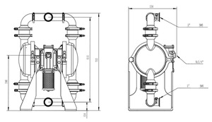 <span class=keywords><strong>Skylink</strong></span> ปั๊มไดอะแฟรมที่ทำงานด้วยอากาศขนาด1-1/2นิ้ว SF40อาหารเกรดนิวเมติก aodd ปั๊มสำหรับการบำบัดน้ำเสีย - Product Image 4