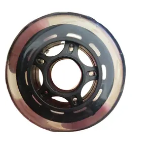 Rolo alta rebote inline da roda de skate pu da venda quente de 80mm * 24mm