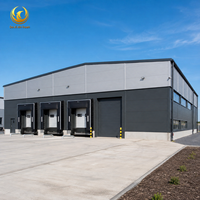 Entrepôt préfabriqué en structure légère en acier pour la logistique, le stockage, la distribution, la manutention de marchandises, entrepôt industriel 50