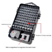 Juego de destornilladores de precisión 115 en 1, Kit de herramientas de mano profesional, brocas magnéticas Torx Phillips para iPhone, Xiaomi, reloj, cámara, Dron