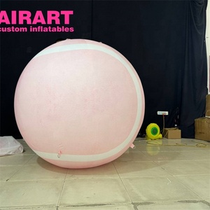 2m Diameter Sports Meeting Decoration Inflatable pink Baseball,inflatable Baseball Model Balloon - Product Image 3