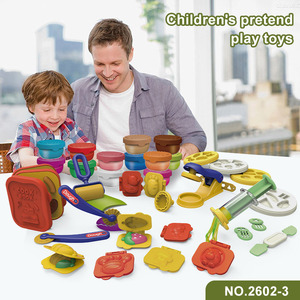 OEM tùy chỉnh unisex không khí khô đất sét khuôn công cụ trẻ em DIY thông minh mô phỏng nấu ăn Playhouse mềm chơi bột Slime Bộ nhựa - Product Image 3