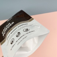 Sacs d'emballage personnalisés en gros de qualité alimentaire avec fermeture éclair pour poudre de cacao, flocons d'avoine, thé, sucre de coco, lait, couleur personnalisable