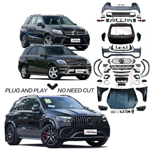 Kit de Carrocería de Plástico ABS PP para Benz <span class=keywords><strong>GLE</strong></span> ML W166 2015 2016 <span class=keywords><strong>2017</strong></span> 2018, Actualización a Parachoques de Coche GLE63 2024 2025 - Product Image 1