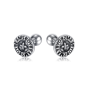 Vente en gros Clous <span class=keywords><strong>d</strong></span>'oreilles Vintage Punk <span class=keywords><strong>Viking</strong></span> en acier inoxydable étanche pour hommes et femmes - Product Image 1