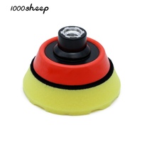 OEM personnalisable durable 3 ''jaune mousse polissage de voiture tampon polisseuse coupe moyenne vente populaire tampons de polissage pour les carrosseries de voiture