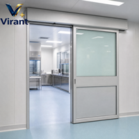 Système de porte coulissante automatique à double battant, activation sans contact, porte de salle d'opération hospitalière pour salles stériles