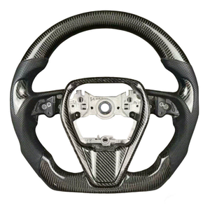 Volante Personalizado de Cuero y Fibra de Carbono para Toyota Corolla Camry 8th <span class=keywords><strong>Se</strong></span> Levin Avalon Cross 2018 2019 2020 2021 2022 2023 2024 - Product Image 5