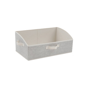 Clothing Organizer Foldable Rectangle <b>Storage</b> <b>Box</b> Imitation Linen Fabric Wardrobe Organizer For Clothes Towels Summer 2021 - Product Image 2