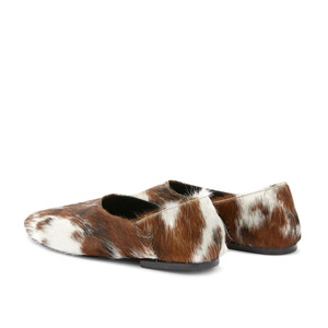 Ciabatte da donna estive personalizzate con motivo leopardato Sexy con mezza copertura in pelliccia di cavallo <span class=keywords><strong>scarpe</strong></span> basse che ammortizzano la tendenza della moda primavera invernale - Product Image 4