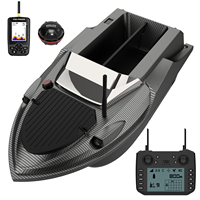 Flytec Nouveau V080 Bateau de pêche RC à traîne rapide pour carpes, avec sondeur GPS, 800M, 180 points, 3KG, 12V, 15KM/H, en plastique, motorisé
