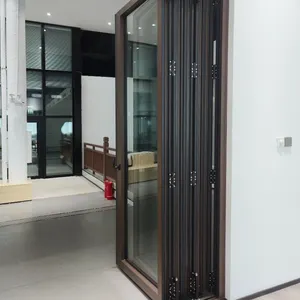 Aluminum Thermal Break Bi-Folding Patio Door Bi Fold Aluminium Sliding Glass Doors And Windows