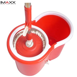 De alta calidad de prensa de la mano de acero inoxidable magia giro de 360 y fregona - Product Image 5