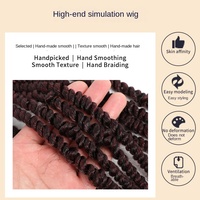 Perruques Courtes Africaines en Soie Synthétique, Extensions de Cheveux au Crochet Faits à la Machine, Boucles Style Exotique pour Tous Iriswigs XS-49