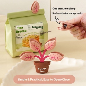 Clip de scellage magnétique vert pour plantes, de qualité alimentaire, adapté à la cuisine, pour snacks, thé, épices, aliments pour chats, anti-humidité, design <span class=keywords><strong>Fafa</strong></span> - Product Image 3