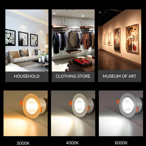 Cảm biến có thể điều chỉnh <span class=keywords><strong>COB</strong></span> trang bị thêm tuya Slim có thể điều chỉnh lõm <span class=keywords><strong>LED</strong></span> tiếp xúc với downlights 30 Wát SMD <span class=keywords><strong>ul</strong></span> Suối nước IP44 downlights - Product Image 3