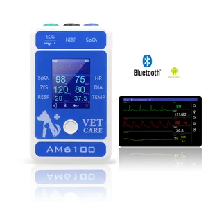 Monitor veterinario de señales vitales etco2, dispositivo multiparámetro cardíaco