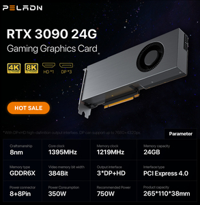 Card màn hình PC mới nguyên bản Geforce RTX 3080Ti 3080 12GB, RTX 3090 24GB DDR6X 384-bit 8+8-pin Turbo - Product Image 3