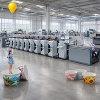 Equipo Flexográfico de rollo a rollo para impresión continua de papel base para vasos de papel