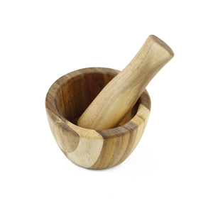 Buen Precio de madera maciza golpeando ajo especias suplemento alimenticio <span class=keywords><strong>para</strong></span> bebés molinillo Acacia <span class=keywords><strong>mortero</strong></span> y <span class=keywords><strong>mortero</strong></span> - Product Image 2