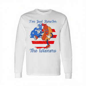 Maglietta a Maniche Lunghe Premium con Bandiera USA per il 4 Luglio, per Uso Promozionale - Product Image 2