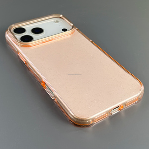 Coque de téléphone PC transparente Bling Bling avec support de cadre d'appareil photo, style <span class=keywords><strong>simple</strong></span> et fin, pour iPhone 17 16 15 14 Pro Max - Product Image 2