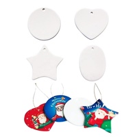 Hot Selling anpassbare Keramik Weihnachts baum Dekorationen Wärme übertragung Porzellan Anhänger Mindest bestellmenge 100 Stück für Weihnachten