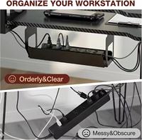 Bureau électrique réglable en hauteur, bureau de jeu multifonctionnel électrique, table de jeu noire