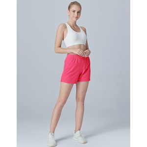 FOXA Women's Athletic Mesh Shorts 5 Inch Inseam Loose <b>Pull</b> On With Zipper Pockets Breathable Workout Shorts - Product Image 2