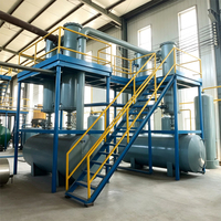 Usine de distillation de l'huile usagée en matériau routier bitumineux, production de bitume 5TPD, machine de raffinage d'huile usagée