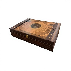 Handcrafted Solid Wood Polished Multifunction Storage <b>Gift</b> <b>Box</b> Scodix Digital Print Series 18x10 Inch 16 Cavity <b>Easter</b> Halloween - Product Image 1
