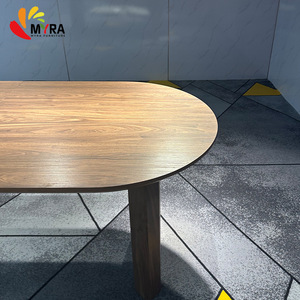 Meubles de salle à manger de luxe extensibles, <span class=keywords><strong>table</strong></span> à manger intérieure extensible en MDF, <span class=keywords><strong>table</strong></span> à manger en bois de chêne brun - Product Image 4