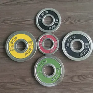 High quality Hard Chromed 0.25/0.5/1/1.25/1.5/2/2.5KG Steel Weight Plates for barbells