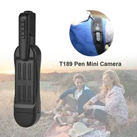 Mini Cámara Full HD 1080P T189, cámara portátil con cuerpo, bolígrafo, cámara Digital pequeña deportiva DV, Micro videocámara, grabadora de vídeo, compatible con tarjeta oculta