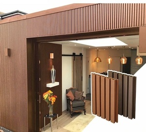 Bên ngoài bức tường trang trí Hội Đồng Quản trị bên ngoài ngoài trời WPC co-đùn rãnh tường Ốp - Product Image 2