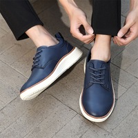 Oxford Dress Sneakers Herren Business Casual Derby PU-Leder Schnürschuhe mit Chunky-Sohle Atmungsaktiv Leichtgewicht 39-47 Individuelles Logo OEM