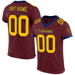 Maillots de football personnalisés rouge bordeaux, chemises de style baseball pour homme, maillot de baseball personnalisé - Product Image 3