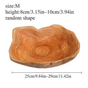 Cuencos nido de madera de teca con forma de flor, irregulares y únicos, para el hogar y la comedor. - Product Image 5