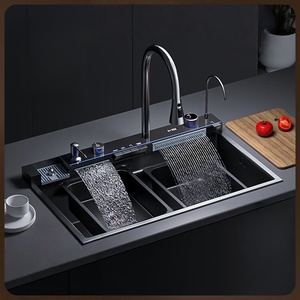 Luxury smart sink home kitchen large single sink dishwashing basin stainless steel dishwashing sink - Product Image 1