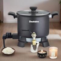 Dontalen 5l Upgrade Wax Melting Pot Fondateur de cire électrique pour la fabrication de bougies Bec verseur facile pour la fabrication de bougies Garder au chaud et rapide Pot de cire