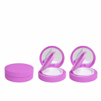 Boîtier compact rose personnalisé vide en ABS pour poudre libre, fond de teint, BB crème et coussin d'air – Idéal pour l'emballage de poudres cosmétiques sur mesure